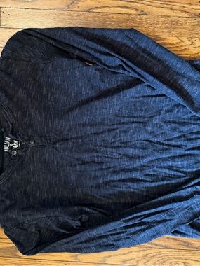 Julian Park Navy Henley Long Sleeve Shirt